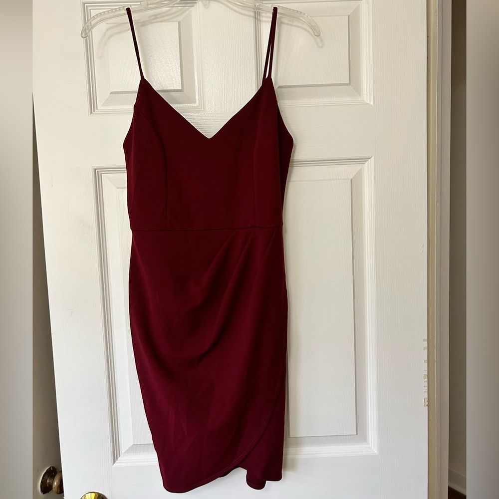 Lulus maroon mini dress, medium